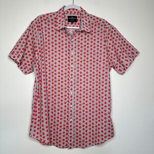 Rodd and Gunn Sports Fit Button up Shirt Size XL Blue Watermelon Print